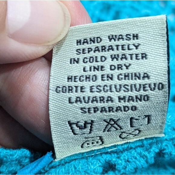 Marci Teal Light Knit Hi Low Long Sleeve Sweater, Women's Xtra Large - Picture 8 of 8